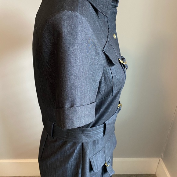 Calvin Klein Dark Blue Denim Dress - Picture 4 of 5